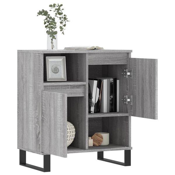 vidaXL Buffet Sonoma gris 60x35x70 cm Bois d'ingénierie