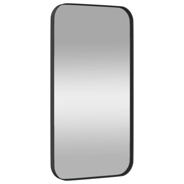 vidaXL Miroir mural Noir 30x60 cm Rectangulaire