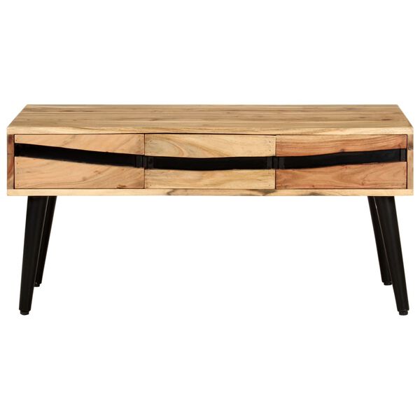 vidaXL Table basse 88x50x42 cm Bois d'acacia solide