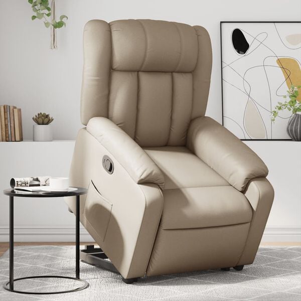 vidaXL Fauteuil inclinable Cappuccino Similicuir