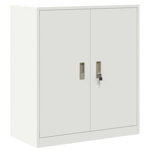 vidaXL Armoire de rangement Blanc 80 x 40 x 90 cm Acier