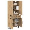 vidaXL Haut Armoire 2 pcs Ch&ecirc;ne artisanal 69,5 x 34 x 180 cm
