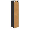 vidaXL Haut Armoire 2 pcs Ch&ecirc;ne noir Bois d'ing&eacute;nierie