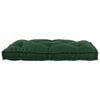vidaXL Coussin de canap&eacute; sur palette Vert 120 x 80 x 12 cm tissu