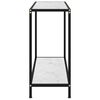 vidaXL Table console Blanc 80x35x75 cm Verre tremp&eacute;