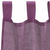 vidaXL Rideaux en voile avec boucles 2 pcs violet 140x175 cm