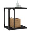 vidaXL Table d'appoint Noir 50x35x52 cm Bois d&rsquo;ing&eacute;nierie