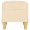 vidaXL Banc Crème 70x35x41 cm Tissu