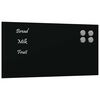 vidaXL Tableau noir magn&eacute;tique mural Noir 40x20 cm Verre tremp&eacute;