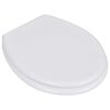 vidaXL Sièges de toilette avec couvercles 2 pcs MDF Blanc