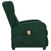 vidaXL Fauteuil de massage Vert foncé Tissu