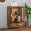 vidaXL Buffet haut Ch&ecirc;ne fum&eacute; 70x31x115 cm Bois d'ing&eacute;nierie