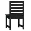 vidaXL Chaises de jardin lot de 2 noir 50x48x91,5 cm bois massif pin