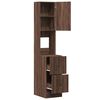 vidaXL Armoire de cuisine chêne marron 35x50x180 cm bois d’ingénierie