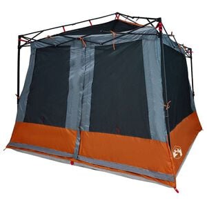vidaXL Tente int&eacute;rieure Gris et orange 291 x 291 x 240 cm taffetas