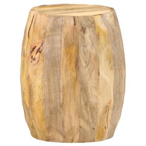 vidaXL Tabouret tambour Bois de manguier solide