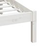 vidaXL Cadre de lit sans matelas blanc bois massif 200x200 cm