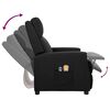 vidaXL Fauteuil électrique de massage Noir Similicuir