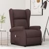 vidaXL Fauteuil Marron fonc&eacute; Tissu