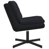 vidaXL Fauteuil relaxant pivotant Noir 63 x 75 x 76 cm Velours