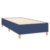 vidaXL Sommier &agrave; lattes de lit avec matelas et LED Bleu 80x200cm Tissu