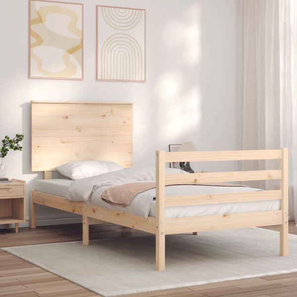 vidaXL Cadre de lit sans matelas bois massif