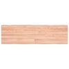 vidaXL Dessus de table bois massif trait&eacute; bordure assortie