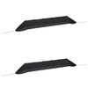 vidaXL Tunnels en filet 2 pcs noir acier et poly&eacute;thyl&egrave;ne