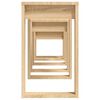 vidaXL Tables gigognes 3 pcs Chêne sonoma Bois d'ingénierie