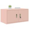 vidaXL Armoire de rangement Rose 80 x 40 x 40 cm Acier
