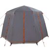 vidaXL Tente Cabane avec toit Gris et orange 320 x 320 x 203 cm