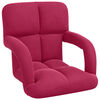 vidaXL Fauteuil de sol Bordeaux 58 x 62 x 58 cm Velours