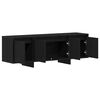 vidaXL Meuble TV Ch&ecirc;ne noir 120 x 30 x 40,5 cm Bois d'ing&eacute;nierie