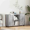 vidaXL Buffet Gris Sonoma 88,5 x 30,5 x 55,5 cm Bois d'ing&eacute;nierie
