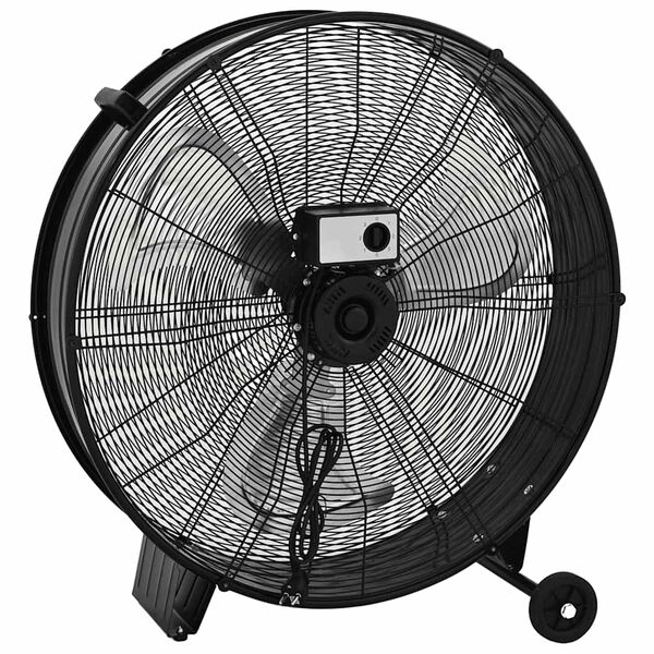 vidaXL Ventilateur &agrave; tambour industriel 77 cm 187,7 W Noir