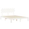 vidaXL Cadre de lit sans matelas blanc 140x200 cm bois de pin massif