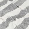 vidaXL Couverture Coton Rayures 125x150 cm Anthracite
