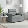 vidaXL Fauteuil gris clair 100x81x84 cm tissu