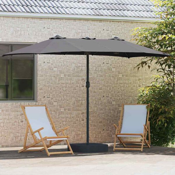 vidaXL Parasol de jardin Anthracite 385 x 209 x 244 cm