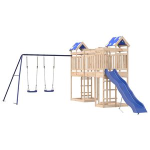 vidaXL Aire de jeux d'ext&eacute;rieur bois de pin massif