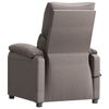 vidaXL Fauteuil électrique de massage Taupe Tissu