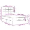 VidaXL Cadre de lit ottoman avec matelas taupe 120x190 cm tissu