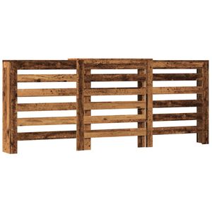 vidaXL Cache-radiateur vieux bois 205x21,5x83,5 cm bois d'ing&eacute;nierie