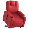 vidaXL Fauteuil inclinable &eacute;lectrique rouge similicuir