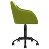 vidaXL Chaises pivotantes &agrave; manger lot de 2 vert clair velours