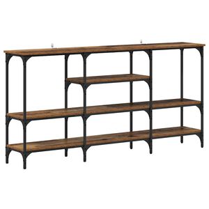 vidaXL Table console Bois ancien 160 x 29 x 80 cm Bois d'ing&eacute;nierie