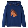 Sweat-shirt &agrave; capuche pour enfants bleu marine 140