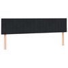 vidaXL Sommier &agrave; lattes de lit avec matelas noir 200x210 cm Velours