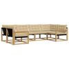 vidaXL Ensemble de canap&eacute;s d'ext&eacute;rieur 6 pc 6 place Blanc et Beige