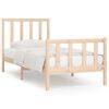 vidaXL Cadre de lit sans matelas 90x190 cm bois massif